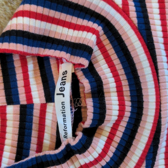 REFORMATION Mod Ribbed Dress - Picture 8 of 10